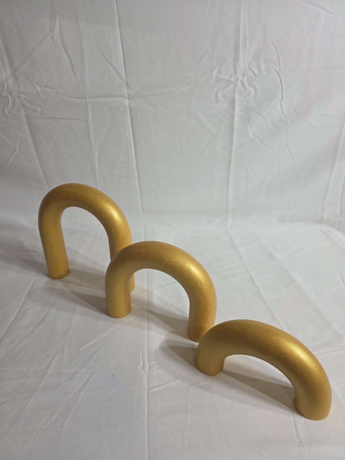 3 Pieces Wood Arch Decor, Wooden Coffee Table Accents,Boho Decor for Living Room