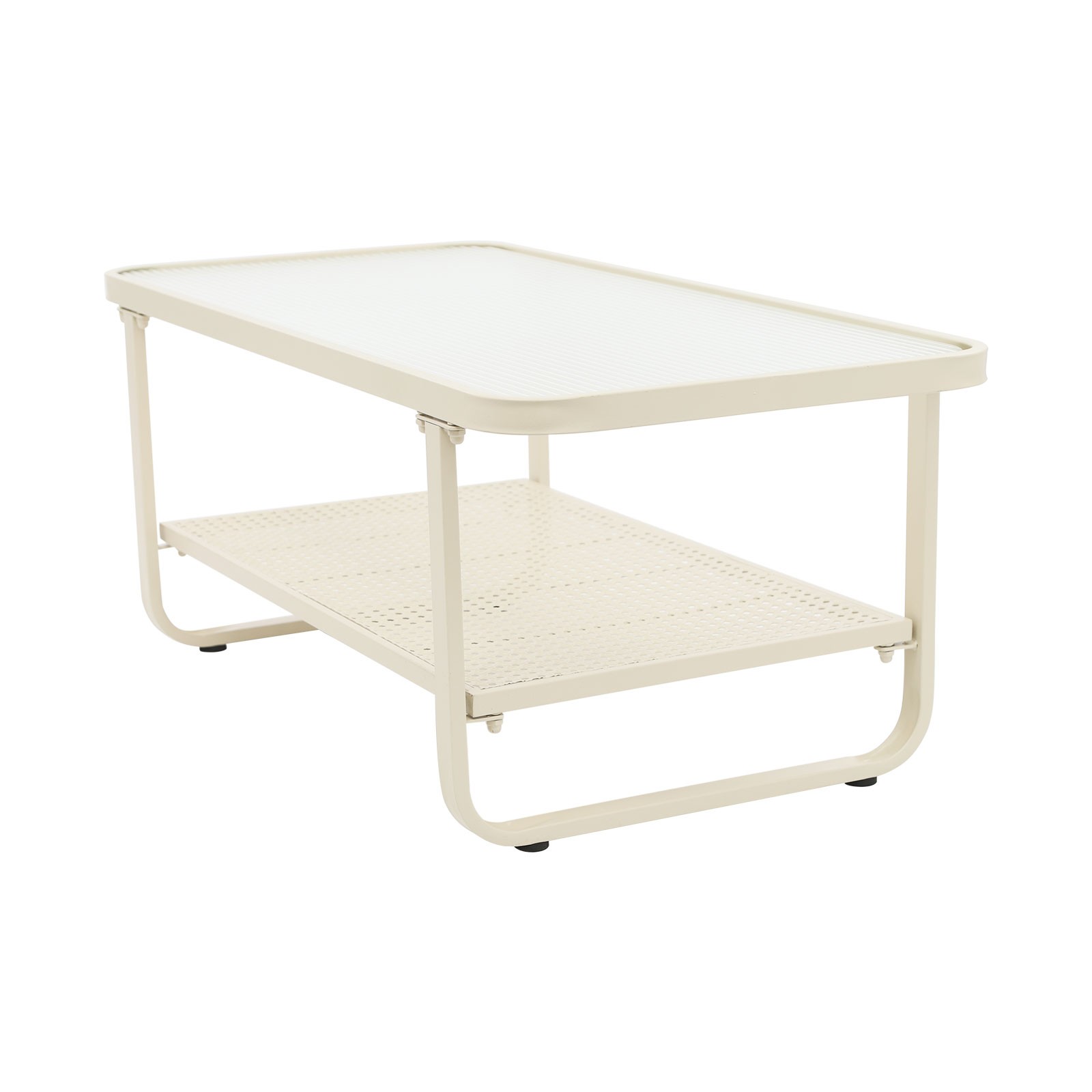 100*50*42cm Coffee Table Living Room Storage Coffee Table 2-Tier Coffee Table
