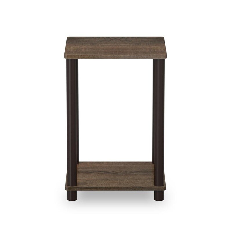 Turn-N-Tube End Table Indoor Plant Stand Easy Assembly Durable PVC Wood New