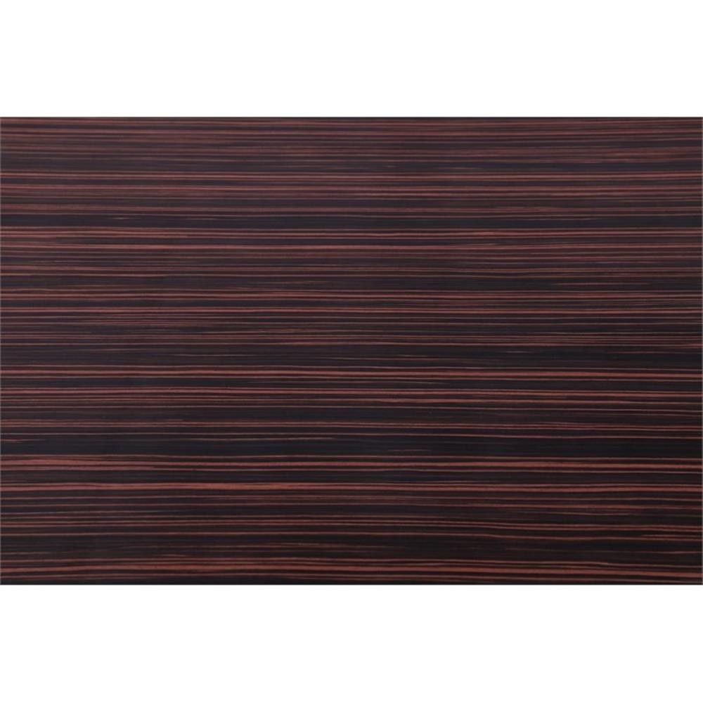 Pemberly Row Zebra Wood Lacquer Top Extendable 2 Leaf Dining Table