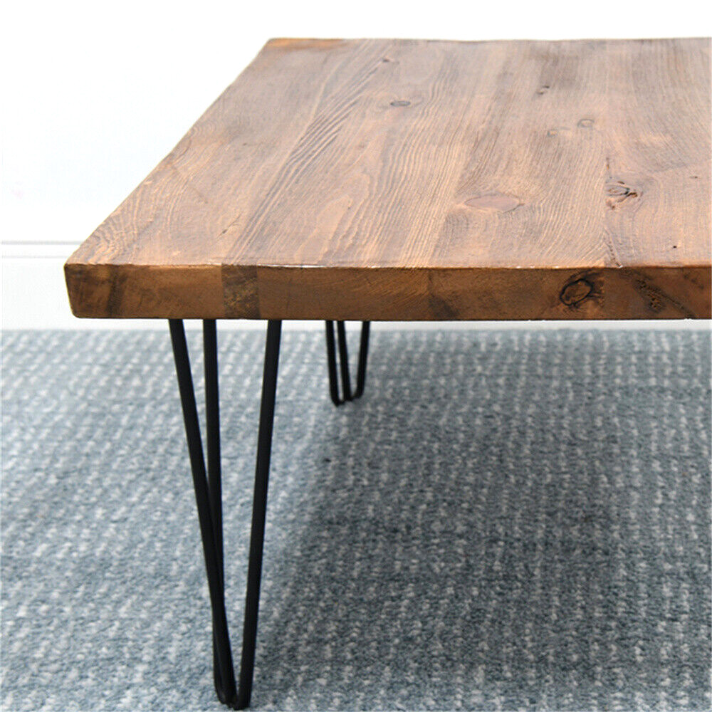 Rustic Square Old Pine Wooden Coffee Table Home Furniture for Living Room Decor