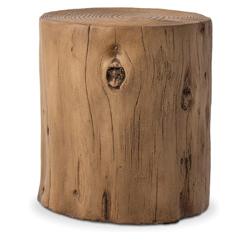 Cylinder Side Table Wood Stump Stool, Ottoman or Plant Stand _ COSIEST C0160203