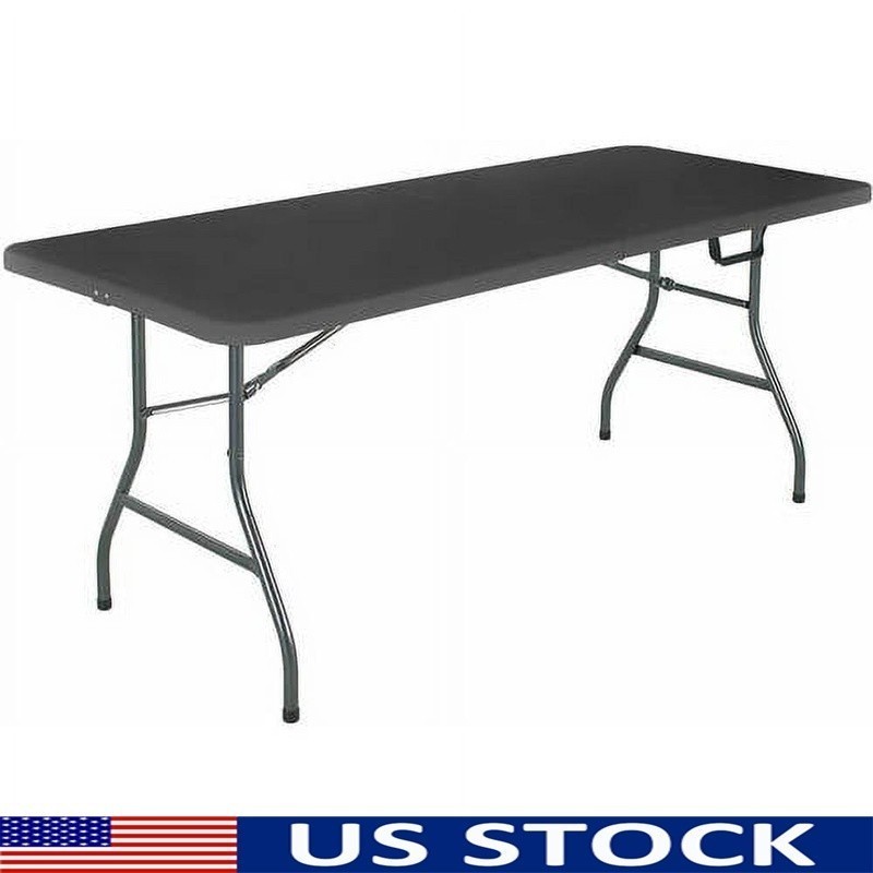6ft Folding Centerfold Table Heavy Duty Waterproof Resin Ideal Events & Picnics