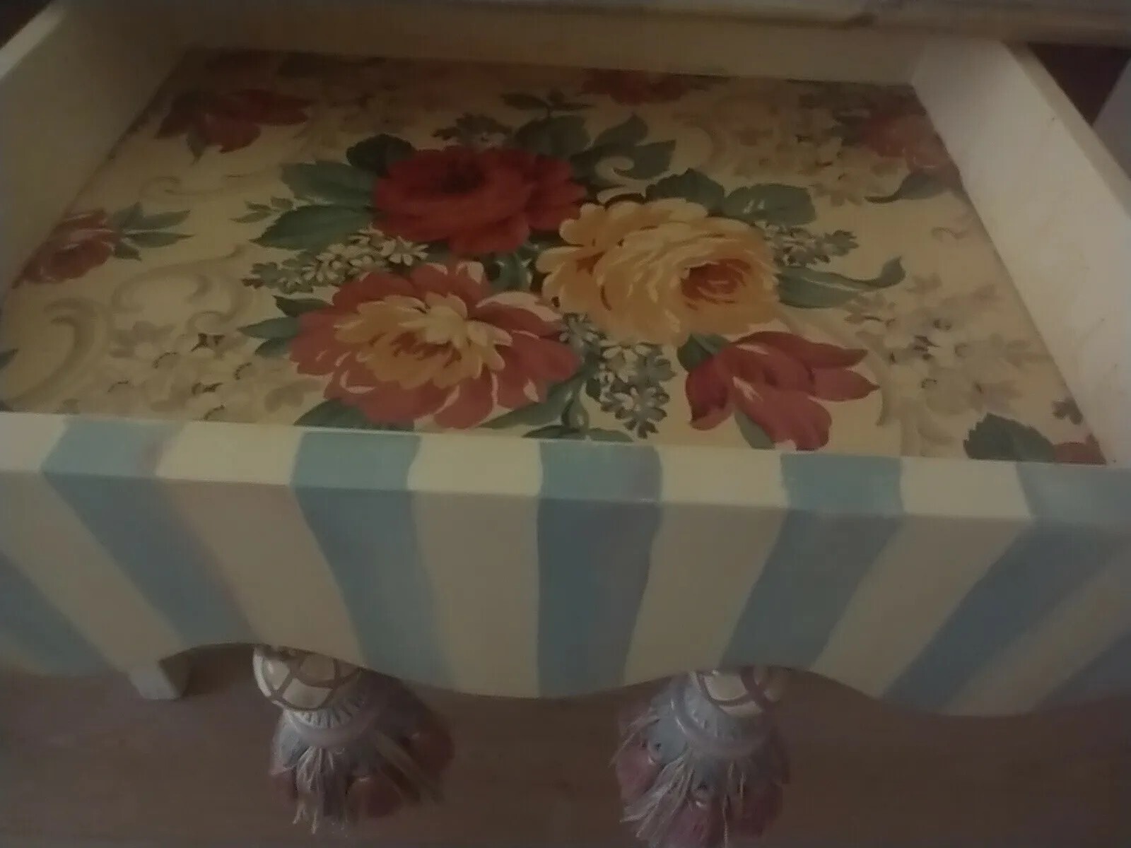 Mackenzie Childs Tassel Table – MINT condition!