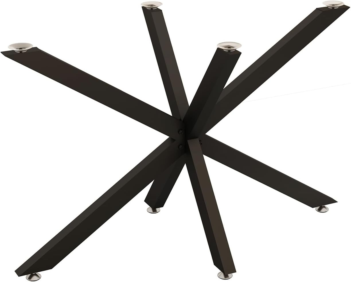 30 Inch Modern Table Base Metal Dinning Table Legs with Suction Cups, Heavy Duty