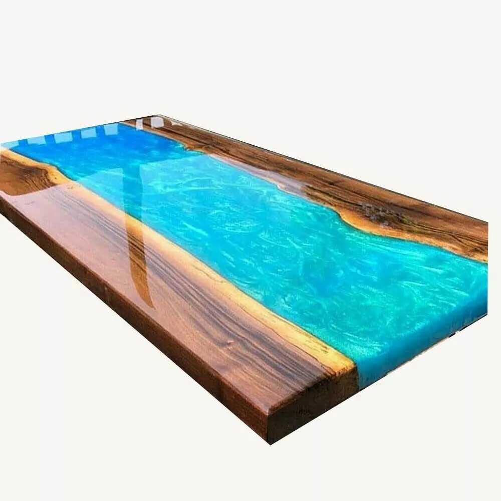 48″ x 24″ Epoxy Resin Table Top Wooden Handmade Work