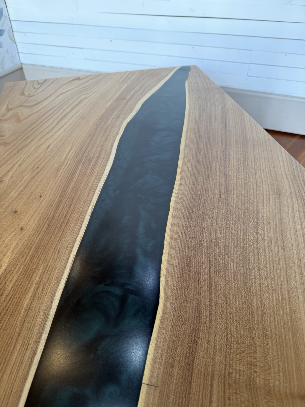 Forest Green Epoxy Elm Coffee Table Epoxy Resin Table Hand Made