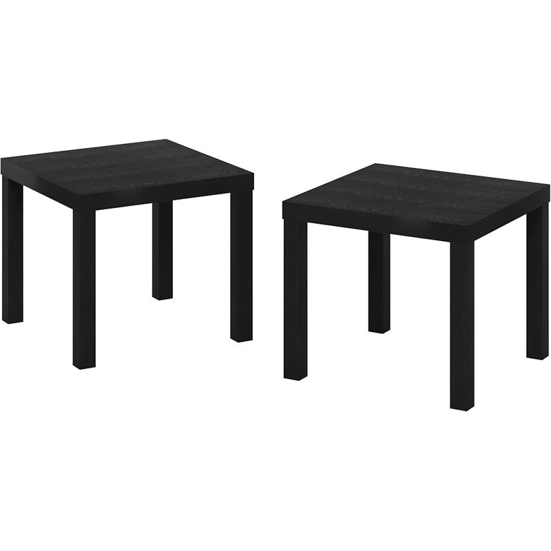 Classic Square Side End Table Set of 2 Minimalist Design Living Room Bedroom New