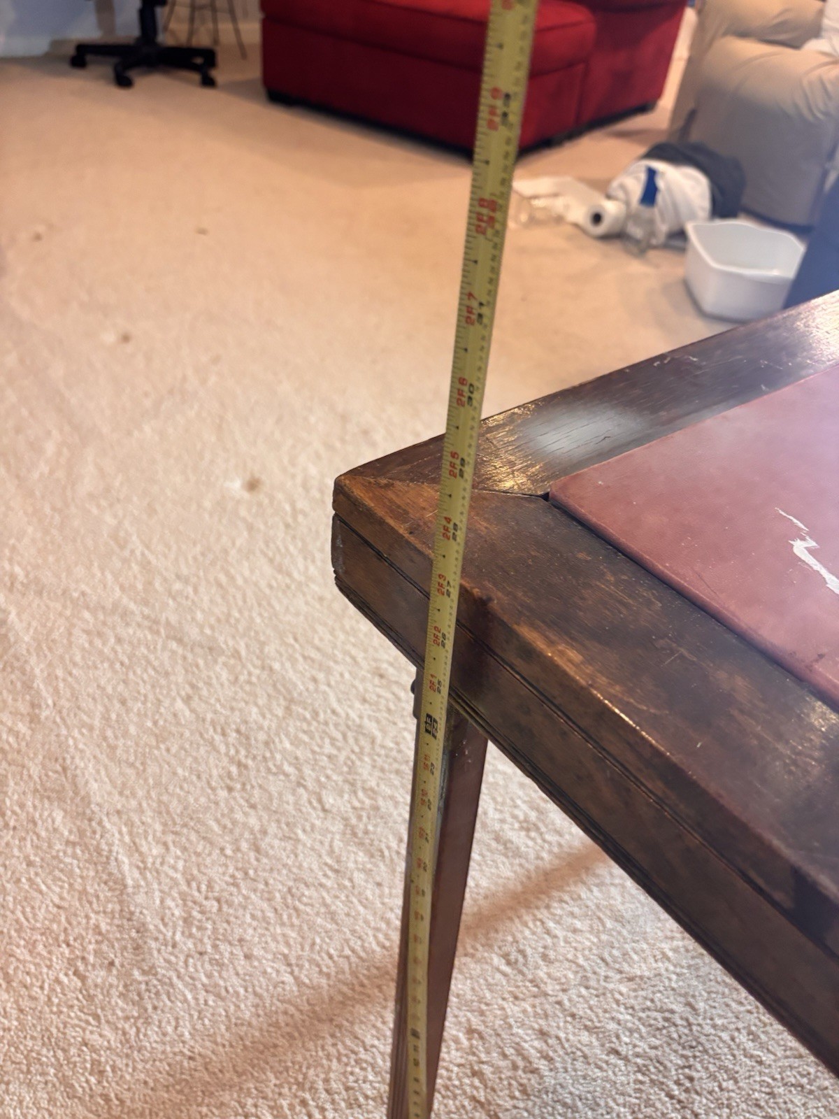 Vintage Card Table Leg O Matic 29″x29″ Folding Wood Table
