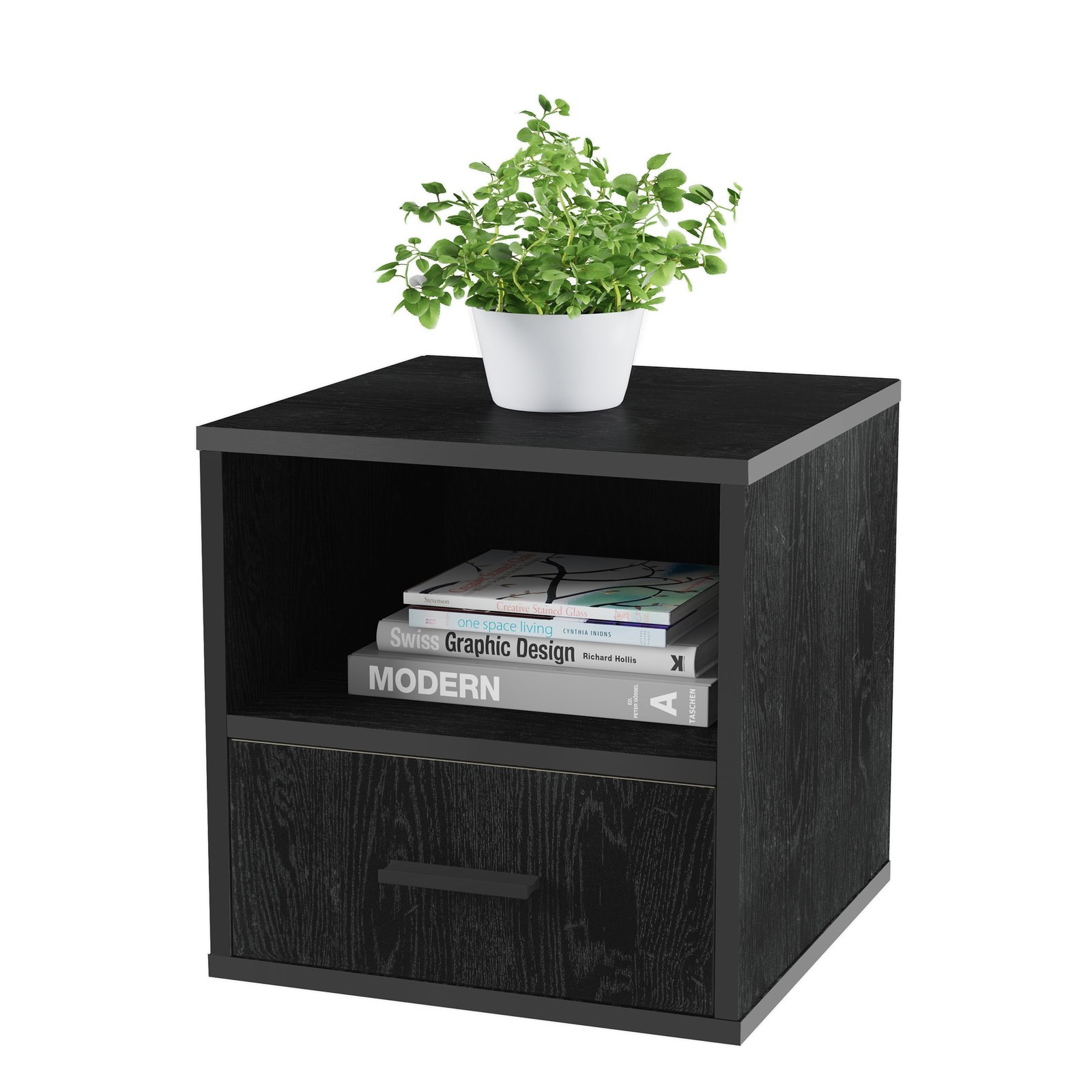 End Table Bedroom Living Room Office Black