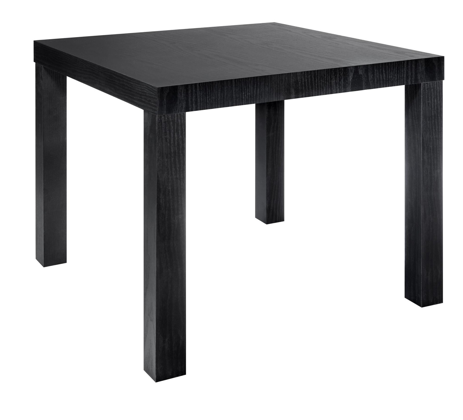 Black Oak Parsons End Table W/ PVC Laminate & Water Resistant Minimalist Design