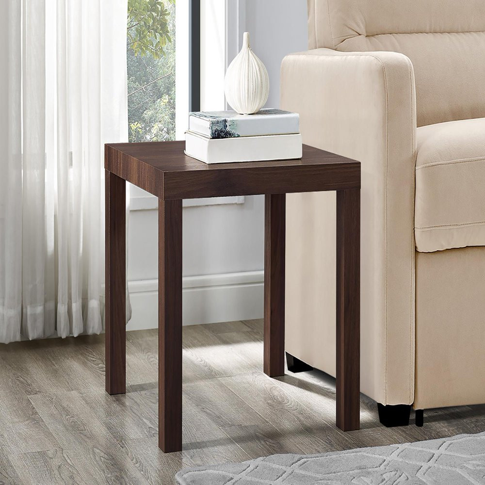 Elegant Sturdy Parsons End Table Home Furniture Decor Water Resistant Simple