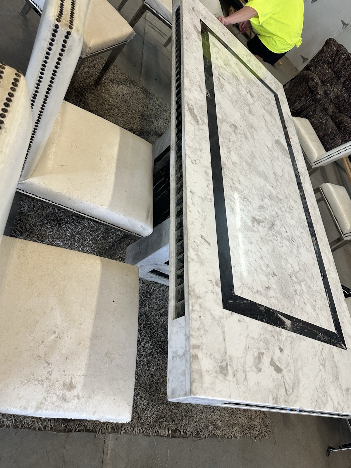 Solid Marble Table Top And Base