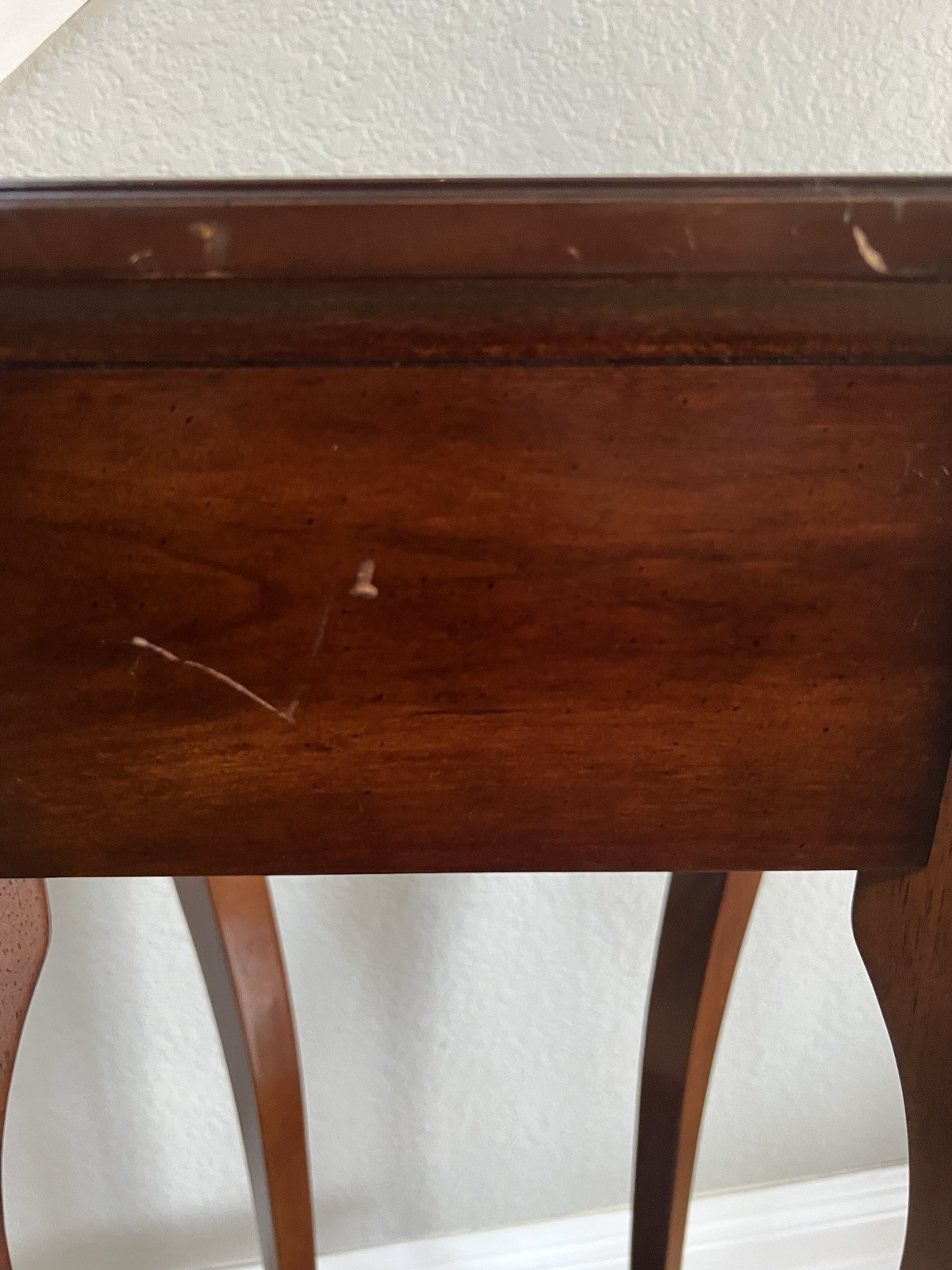 Vintage The Bombay Company Mahogany Plant Stand Table With Drawer 36” Tall