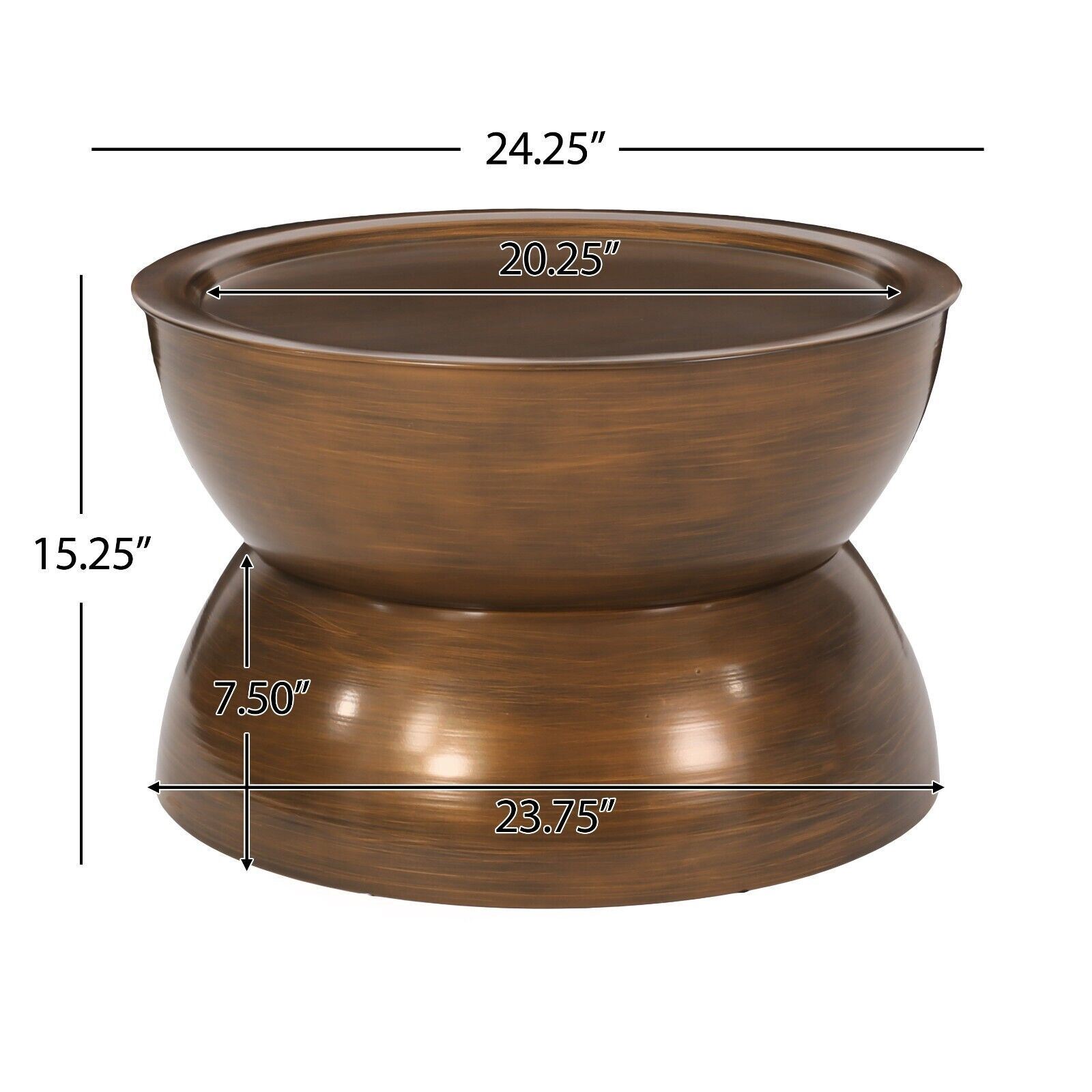 Sparling Modern Iron Hourglass Coffee Table