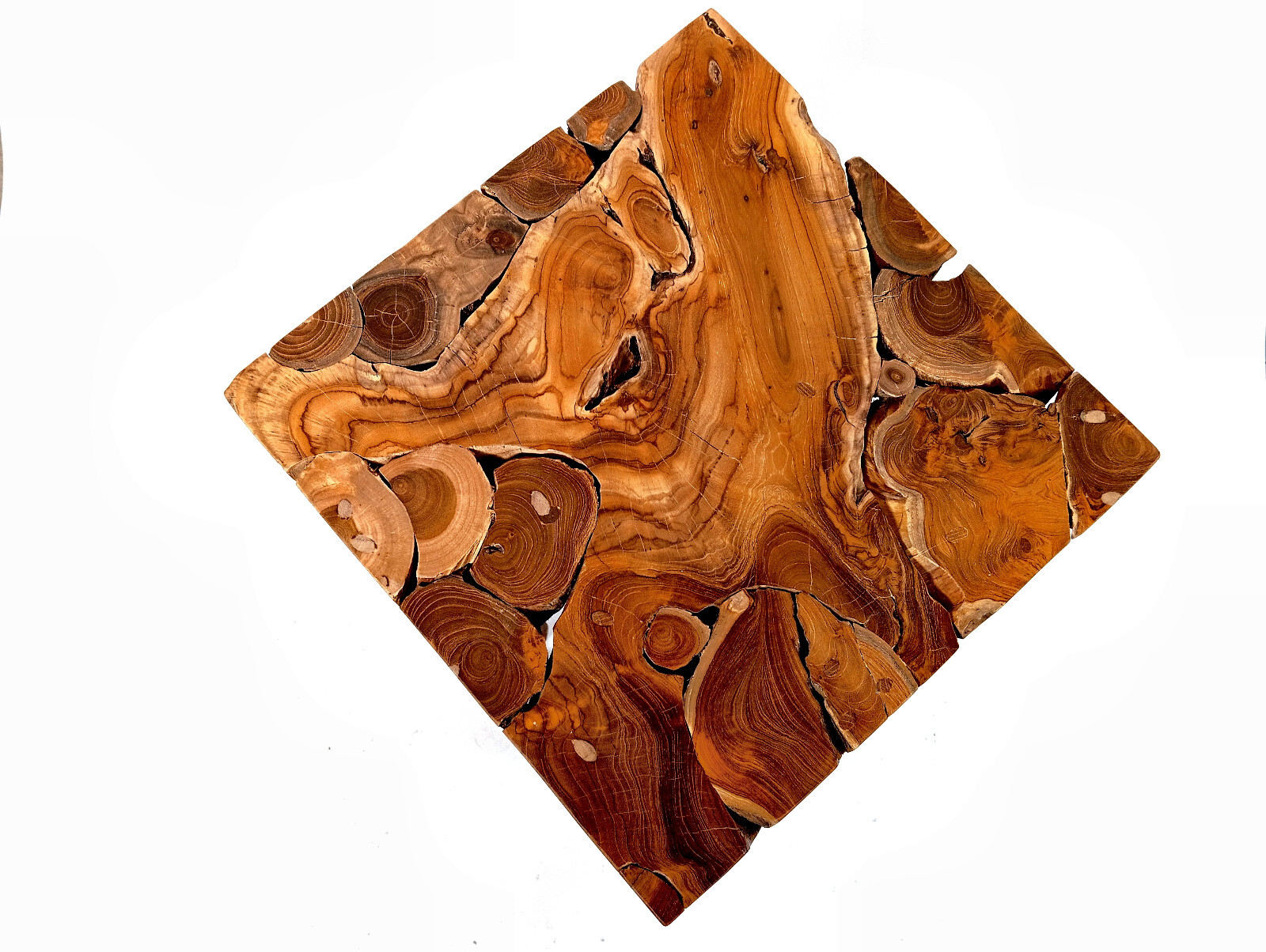 Teak Wood Side Table Root Wood Stool Solid Teak Wood Log Table