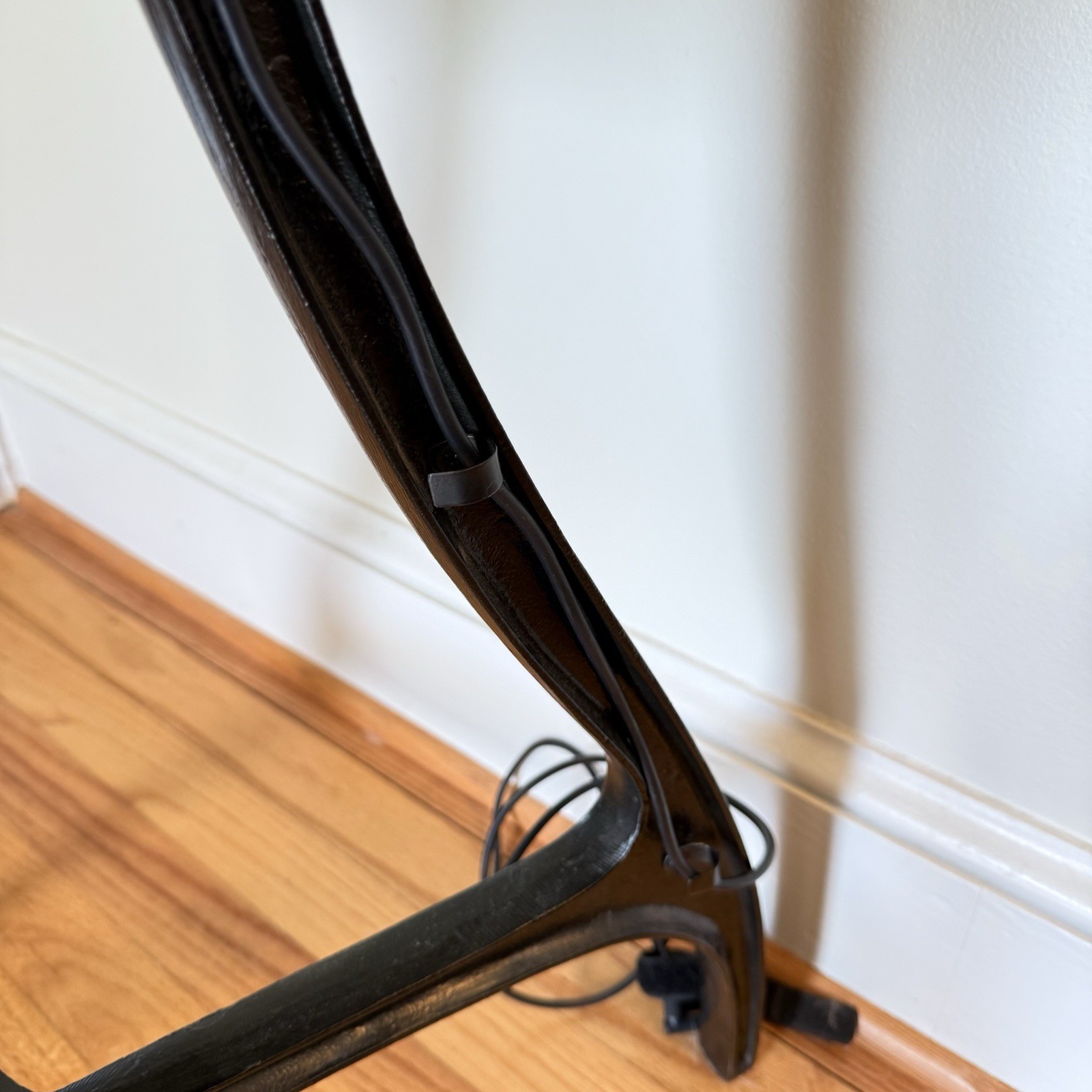 West Elm Cast Metal Nightstand, Side, Computer Table “Hidden Cord” 26″x24″