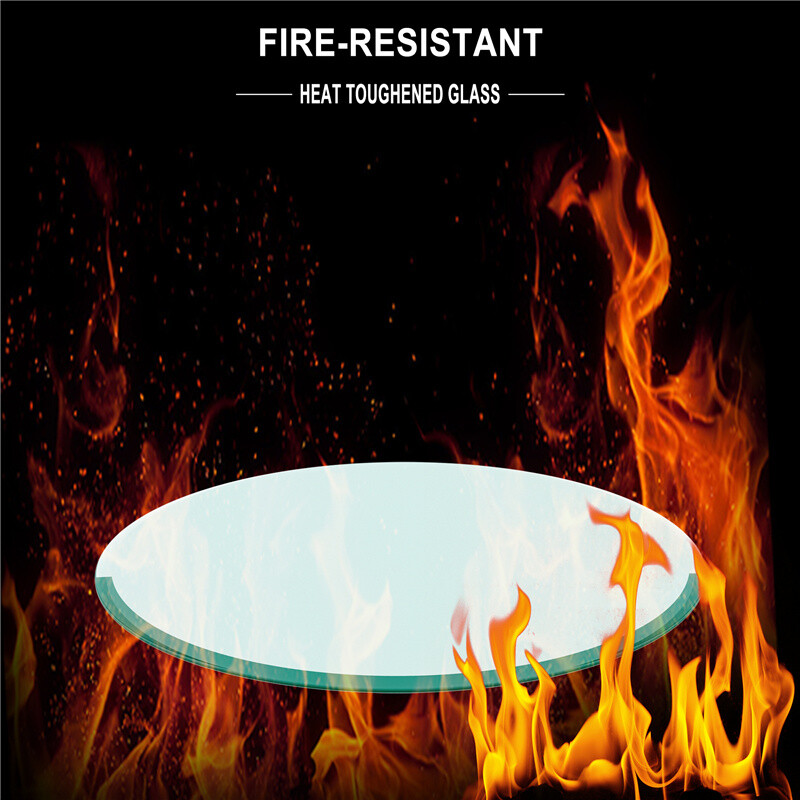 24″-36″ Inch Round Tempered Glass Table Top 1/2” Thick Beveled Polished Edge