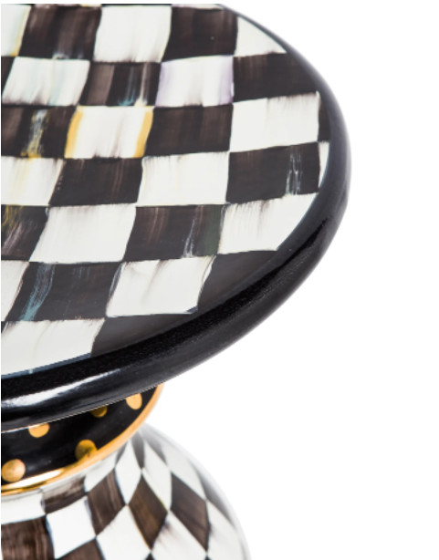 Mackenzie-Childs Check Pedestal Table Base