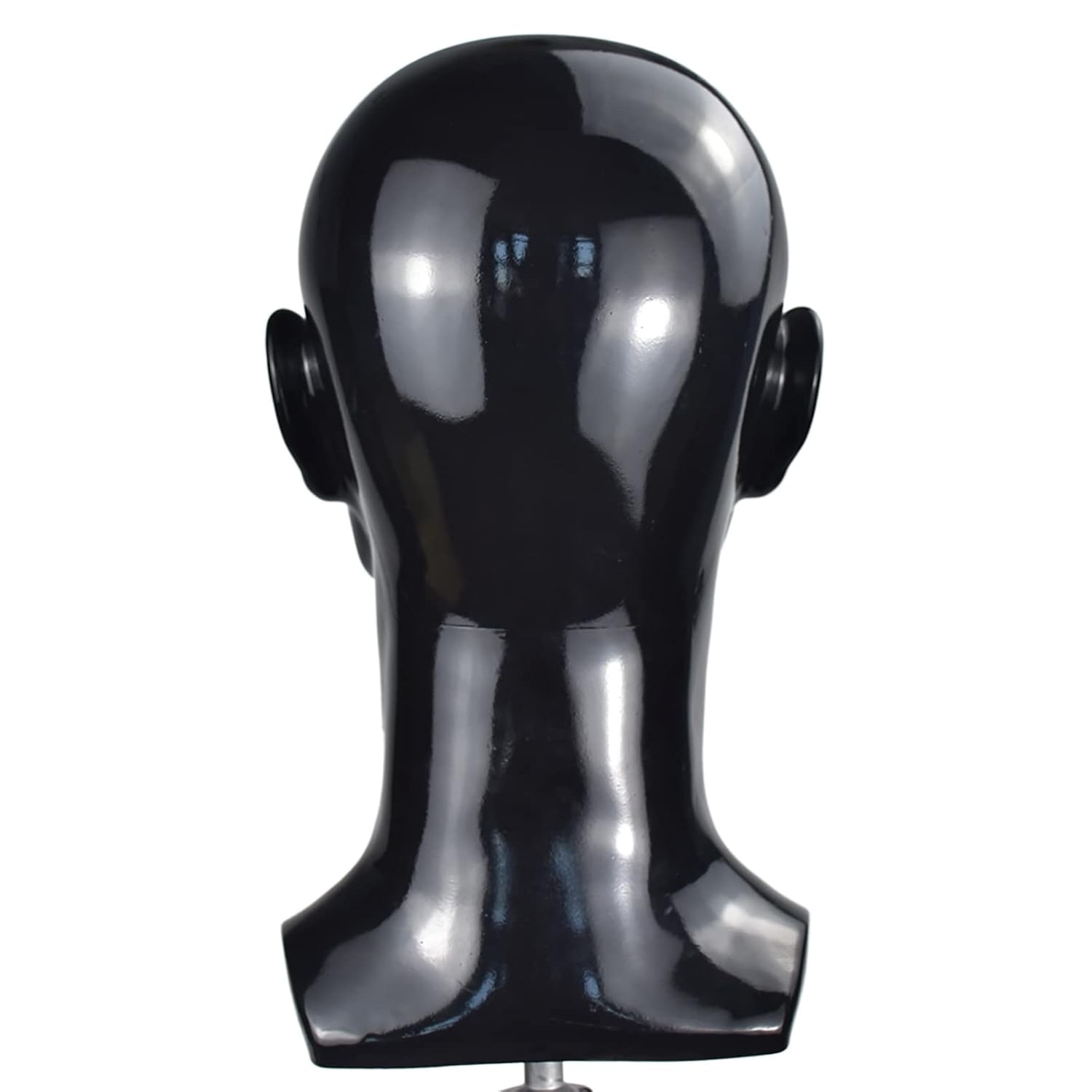 PVC Mannequin Head Black Male Manikin Dummy Stand Model Display Hat black