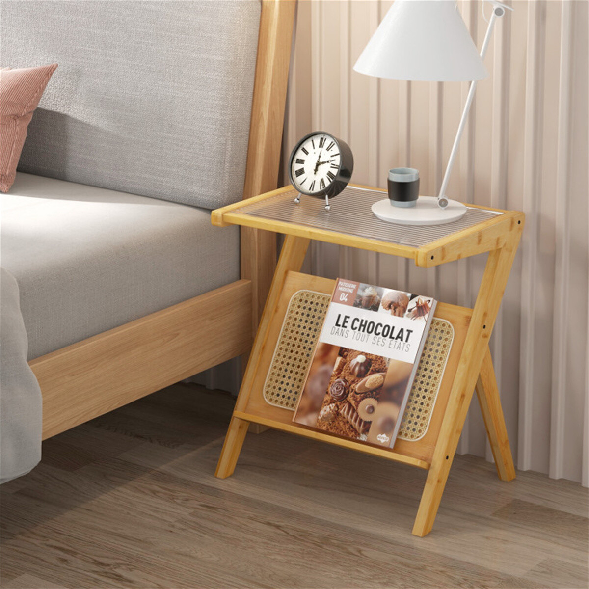 Modern Bamboo Edge Table Natural