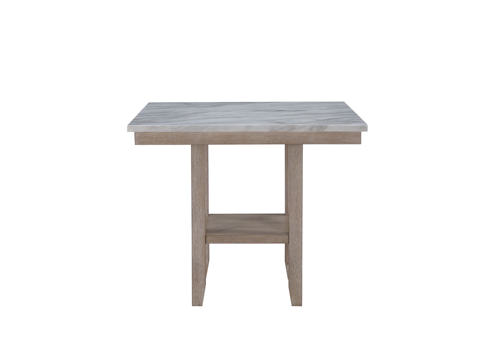 Transitional style bar counter – natural color, square shape, marble surface
