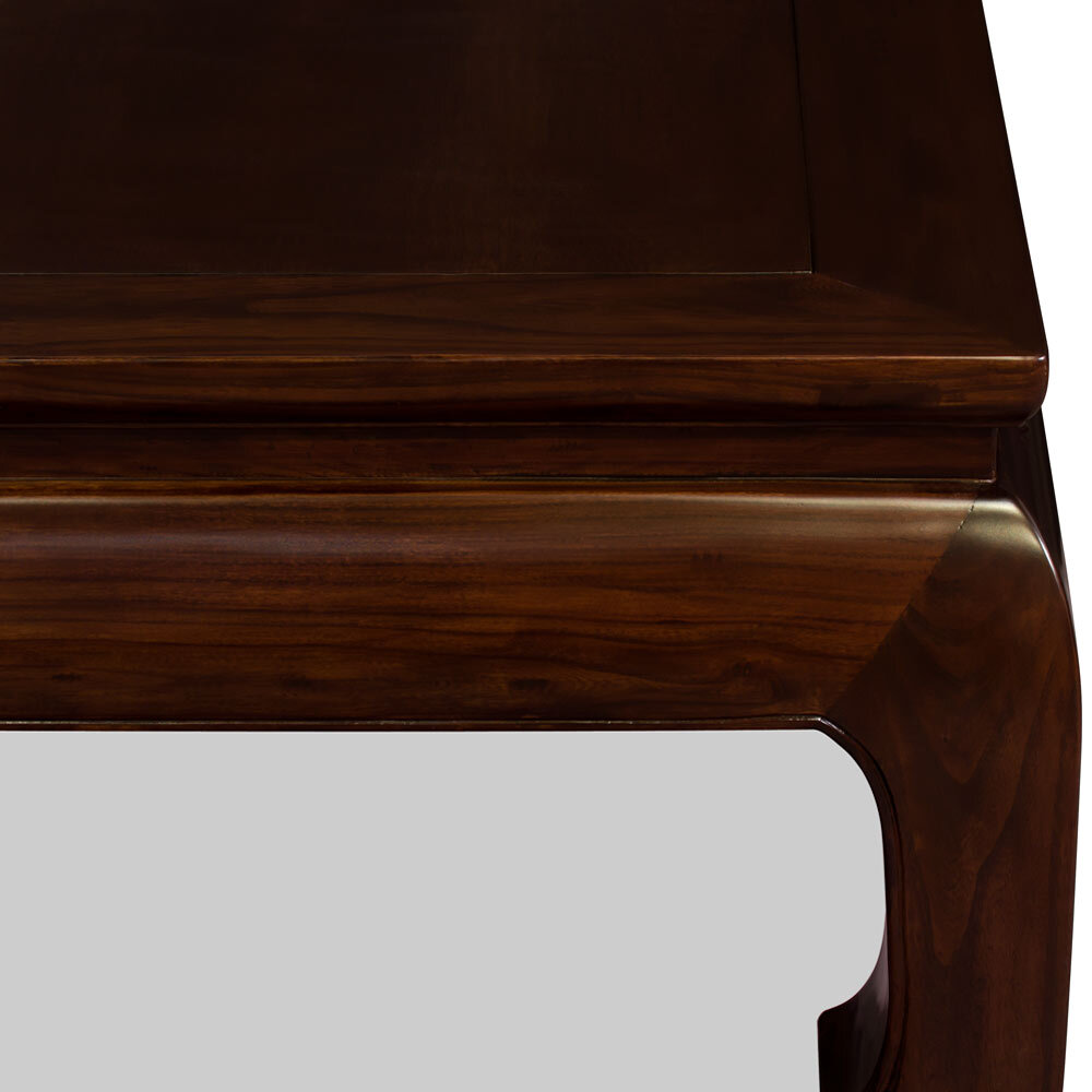 US Seller Dark Espresso Elmwood Ming Square Asian Coffee Table