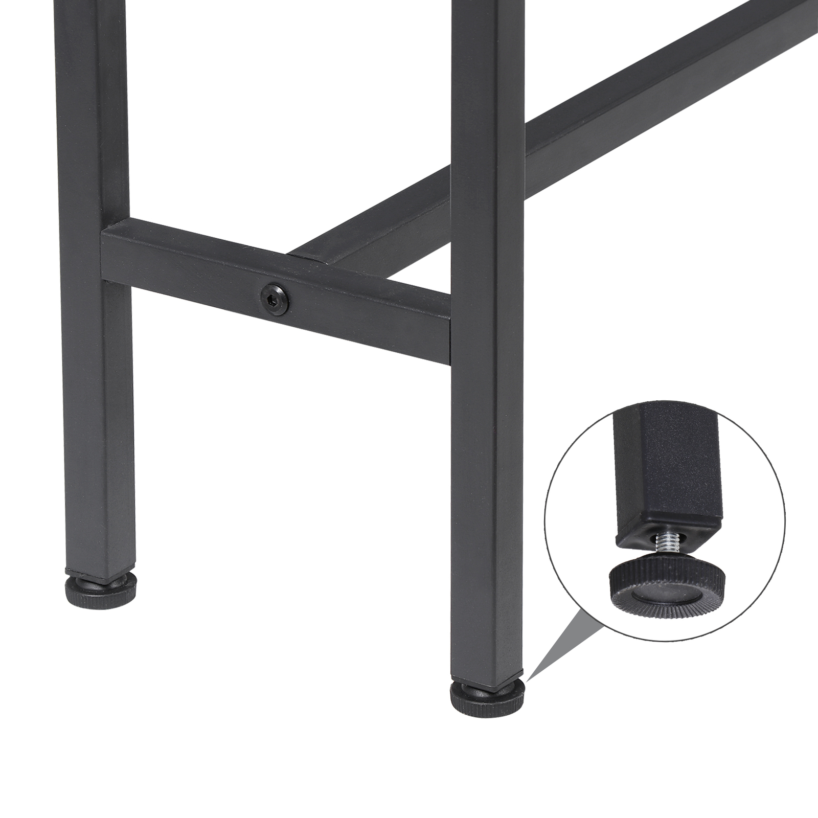 70.8″ Narrow Console Table w/ Power Outlet Behind Couch Sofa Table Rustic Brown