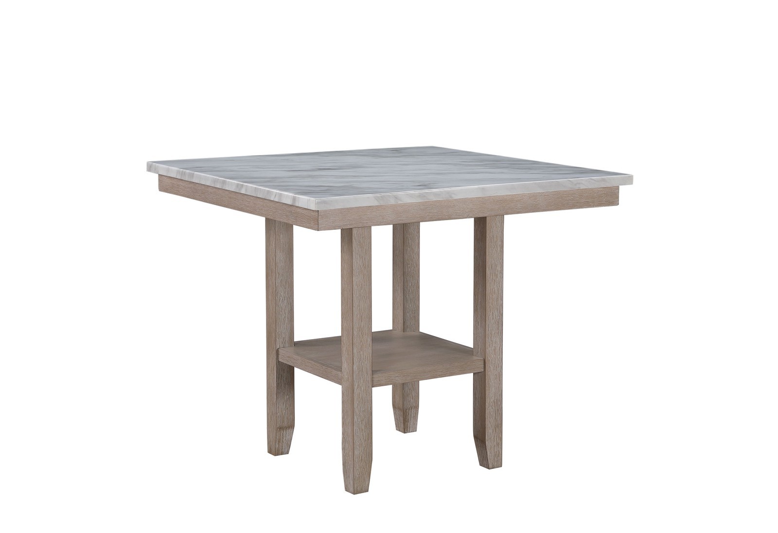 Transitional style bar counter – natural color, square shape, marble surface