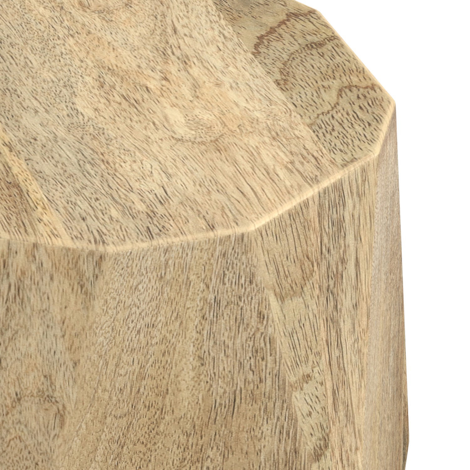 Judson 15 inch Wide Solid Mango Contemporary End Table in Natural & Assembled