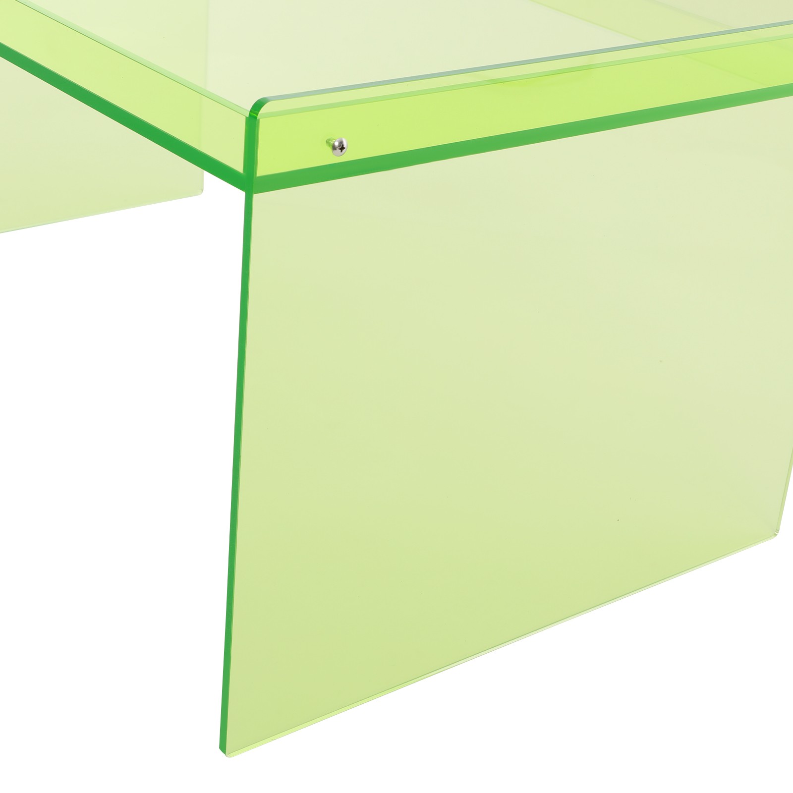Acrylic Rectangle Coffee Table Modern Clear Table for Living Room Bedroom Office