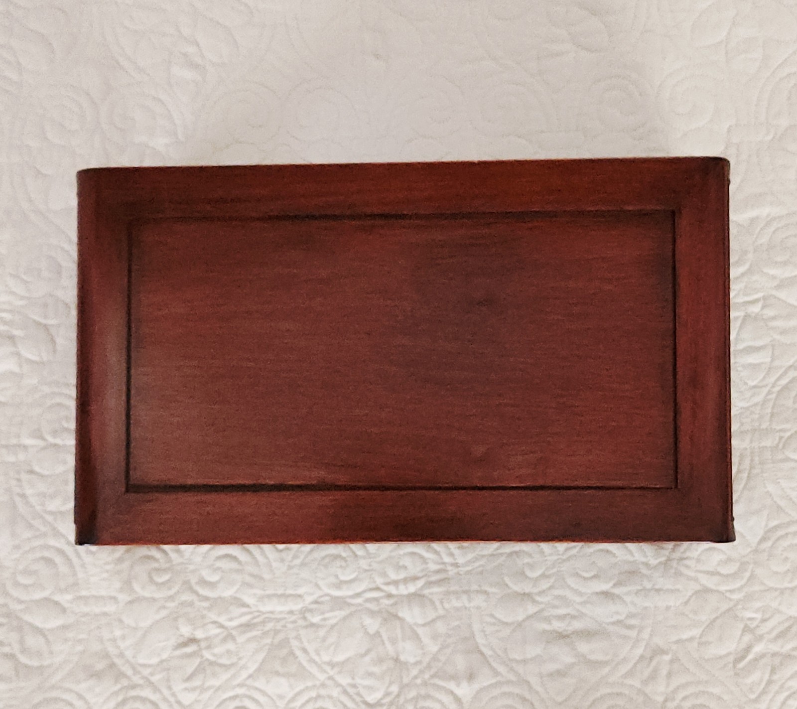 MCM Asian ROSEWOOD Rectangular Table Shrine Alter Bonsai Chestnut Brown 16.75″