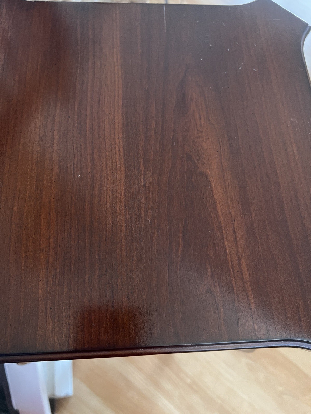 Vintage The Bombay Company Mahogany Plant Stand Table With Drawer 36” Tall