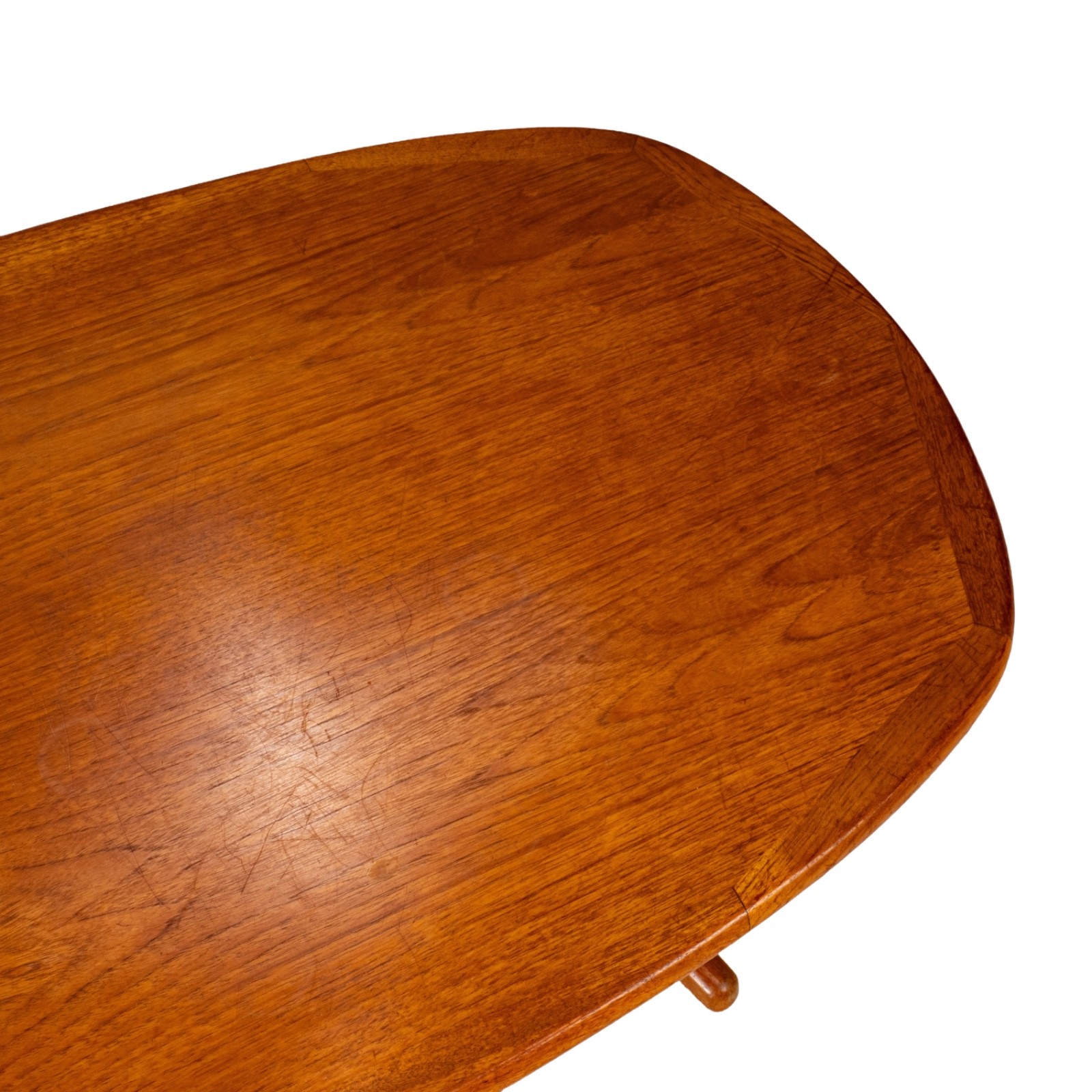 Vintage Solid Teak Danish Modern Coffee Table Nordic Furniture of Ontario MCM