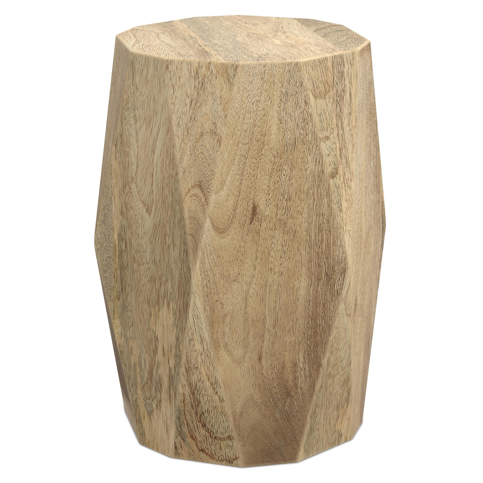 Judson 15 inch Wide Solid Mango Contemporary End Table in Natural & Assembled