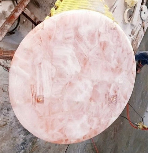 Rose Quartz Coffee Table, Center Quartz Table For Bedroom Side Furniture Decor