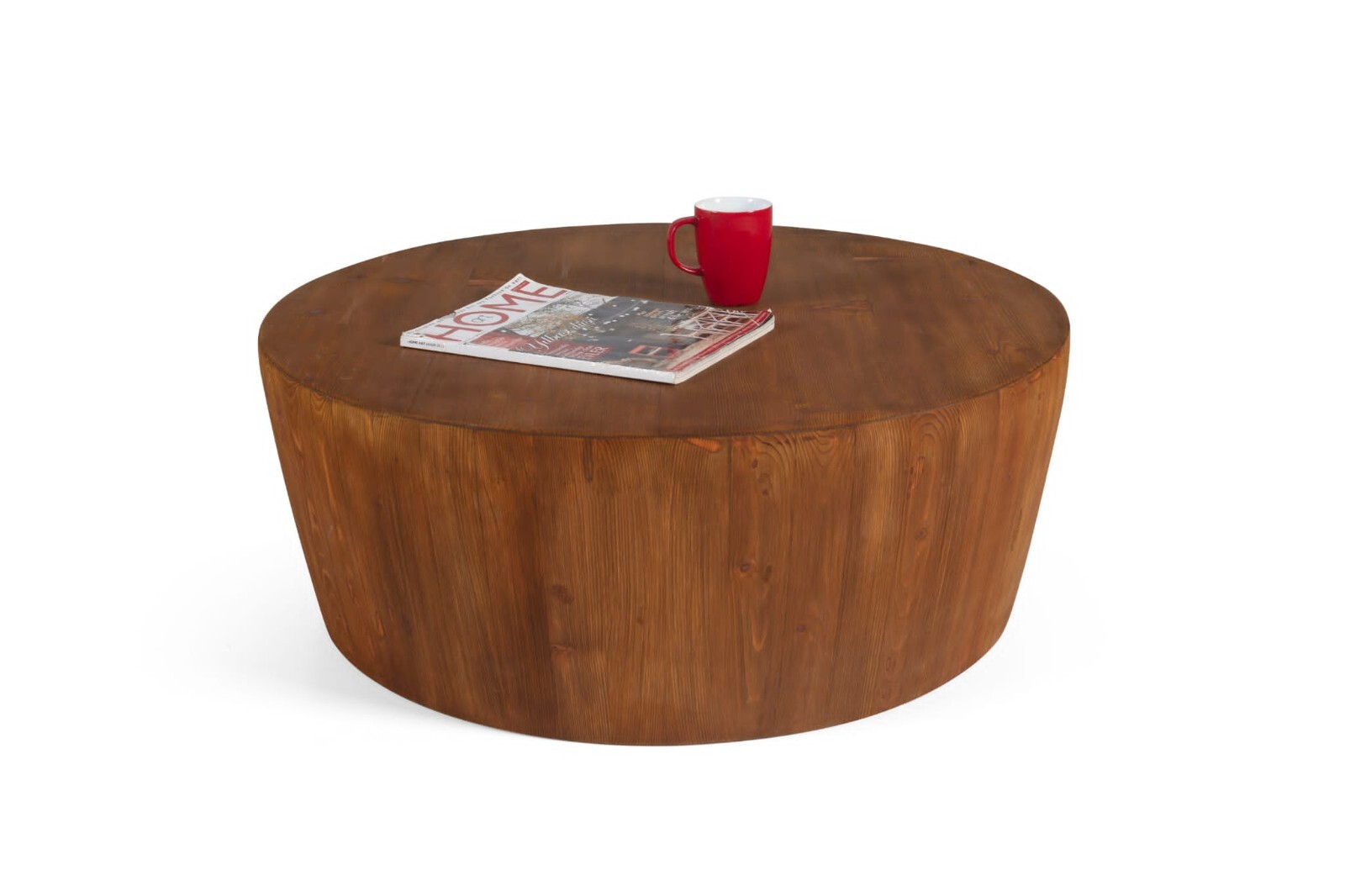 Batamex Home Handcrafted Solid Wood Round Coffee Table