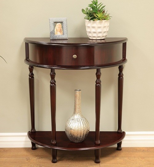 NEW Console Table Sofa Storage Tables Hall Entry Way Foyer Furniture Half Moon