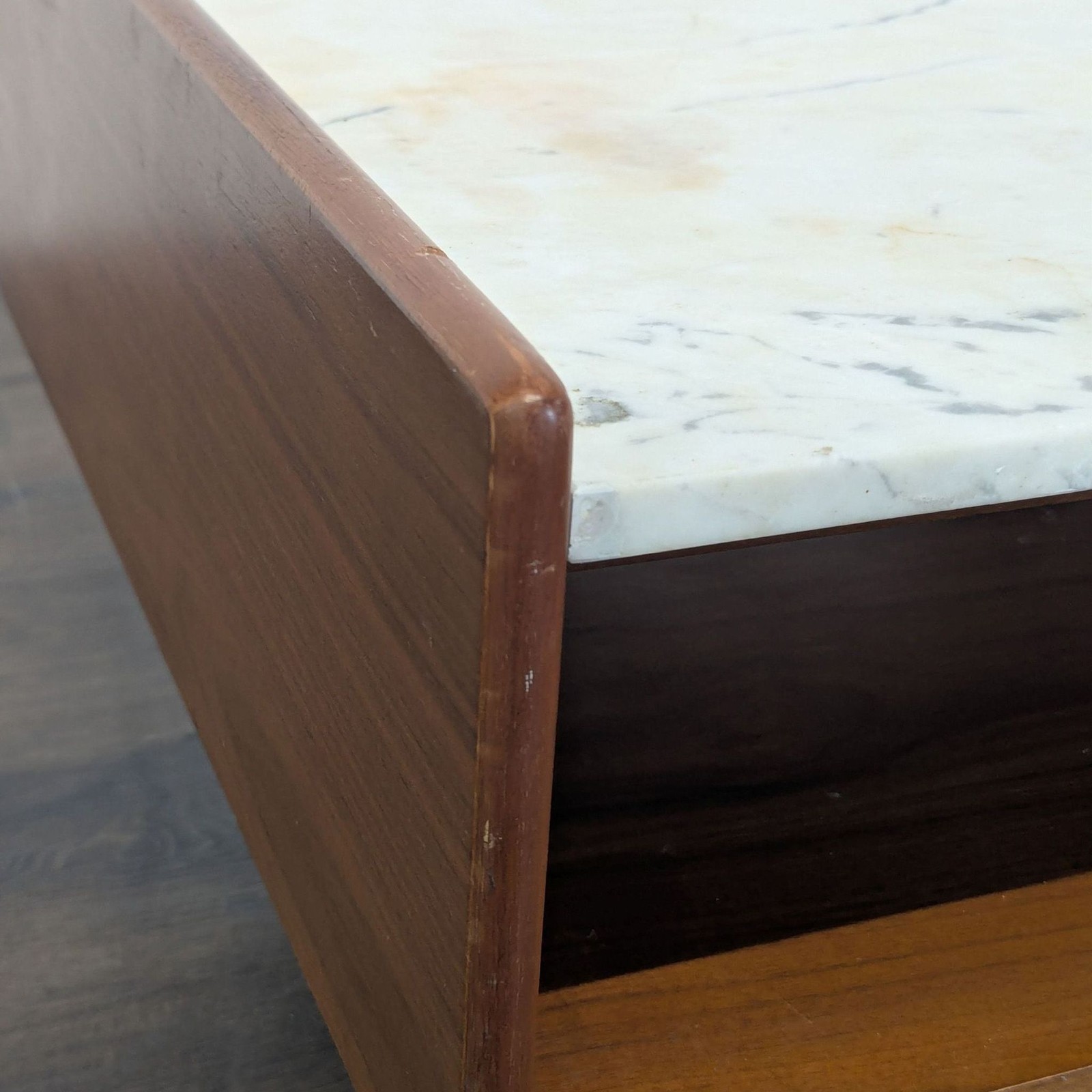 West Elm Marble & Wood Pop-UP Coffee Table