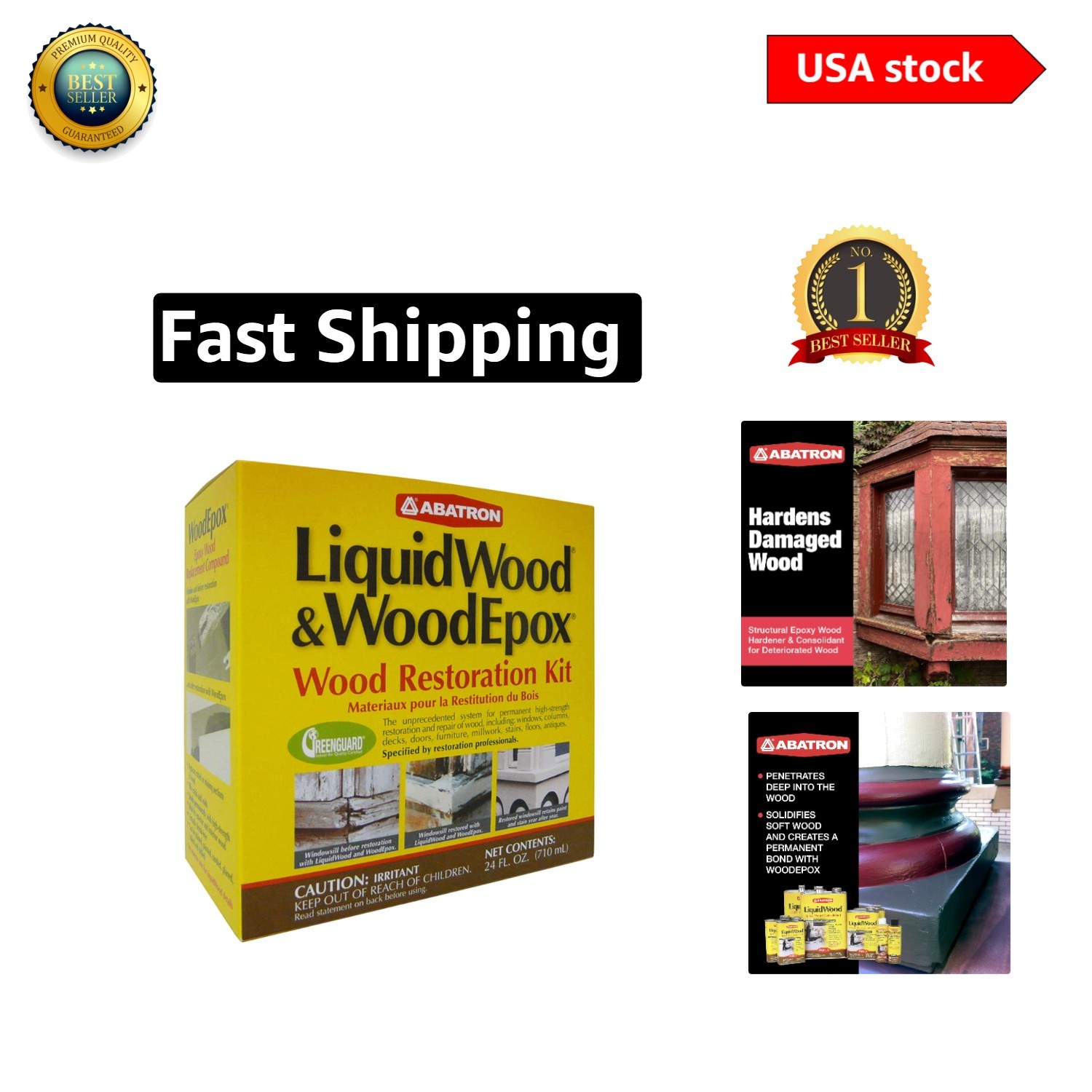 Professional-Grade Wood Restoration Kit: Waterproof Epoxy for Lasting Strength