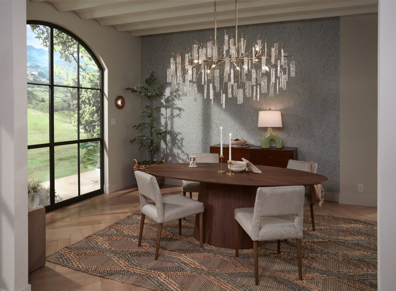 Uttermost Loophole 18″ Brown Solid Wood Modern Accent Table