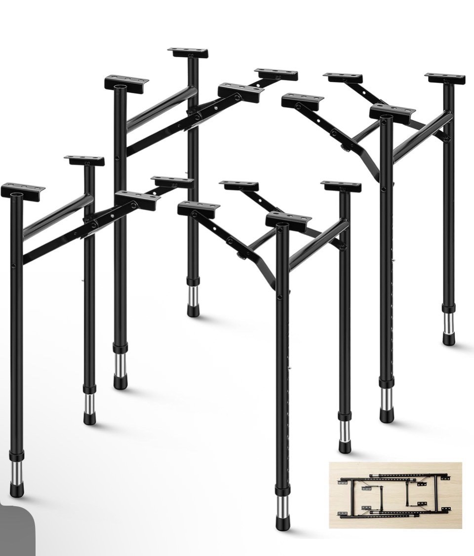 Folding Table Legs Adjustable Height 14 Inch Wide Folding Tables Legs