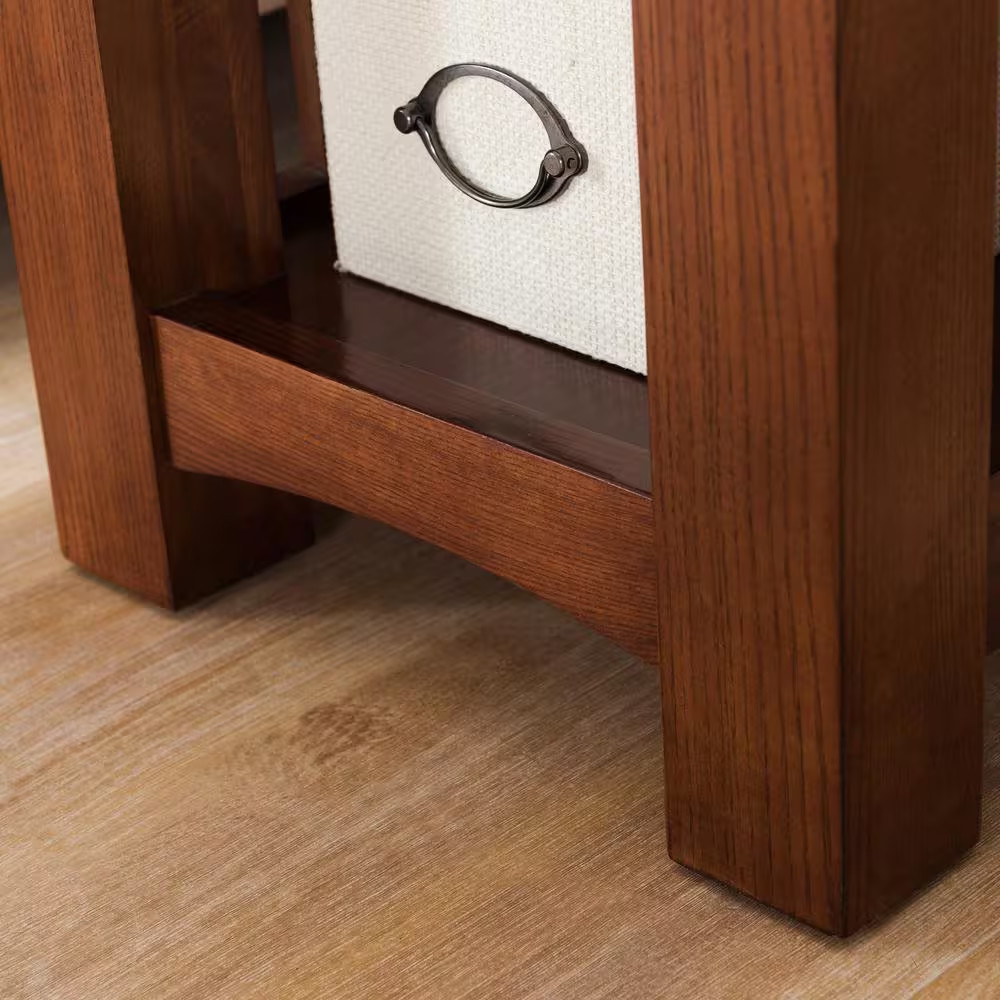 Mission Impeccable 17 In. W X 25 In. D Medium Oak Rectangle Wood End/Side Table