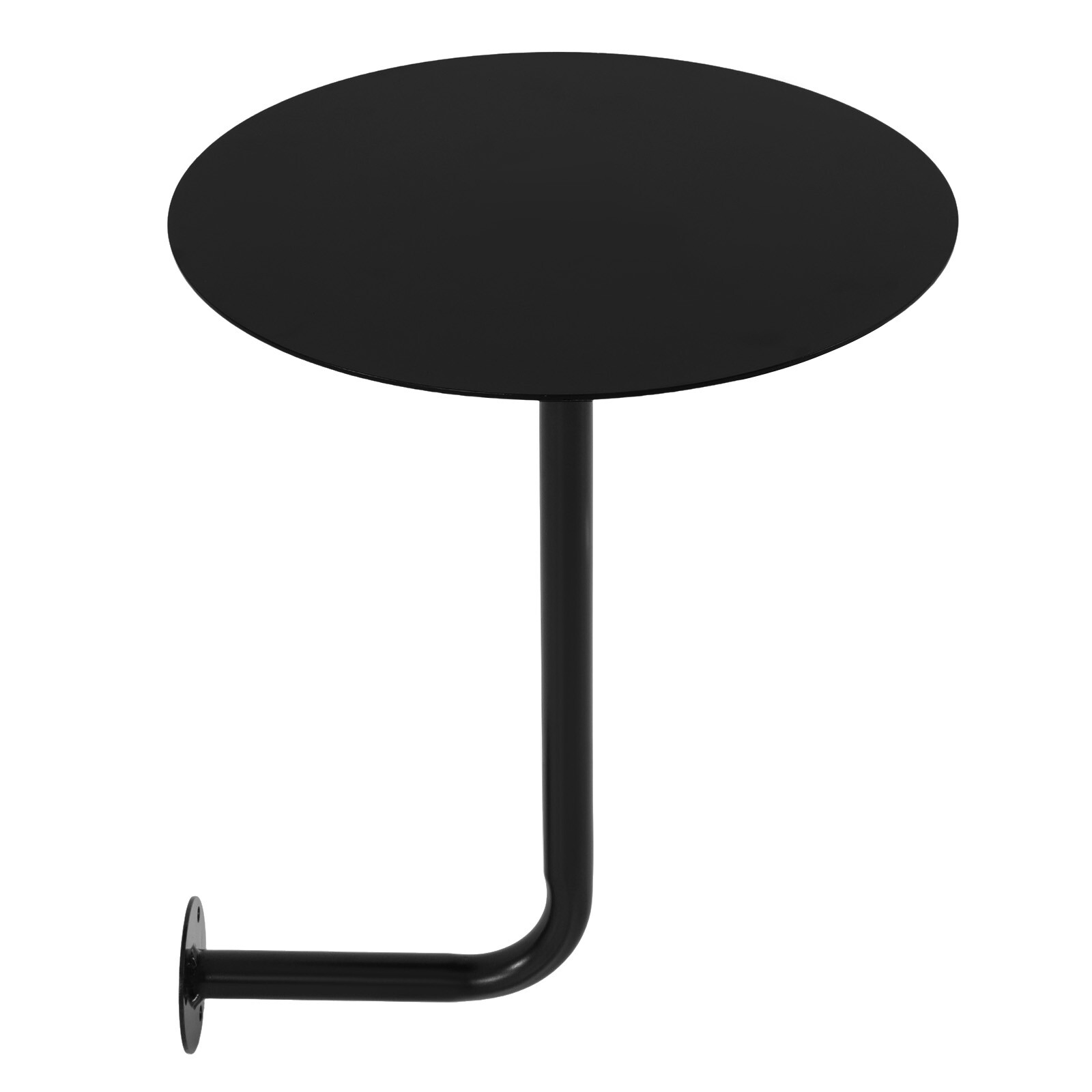 Black Coffee Table Wall-mounted Bar Table Modern Pub Table for Home/Commercial