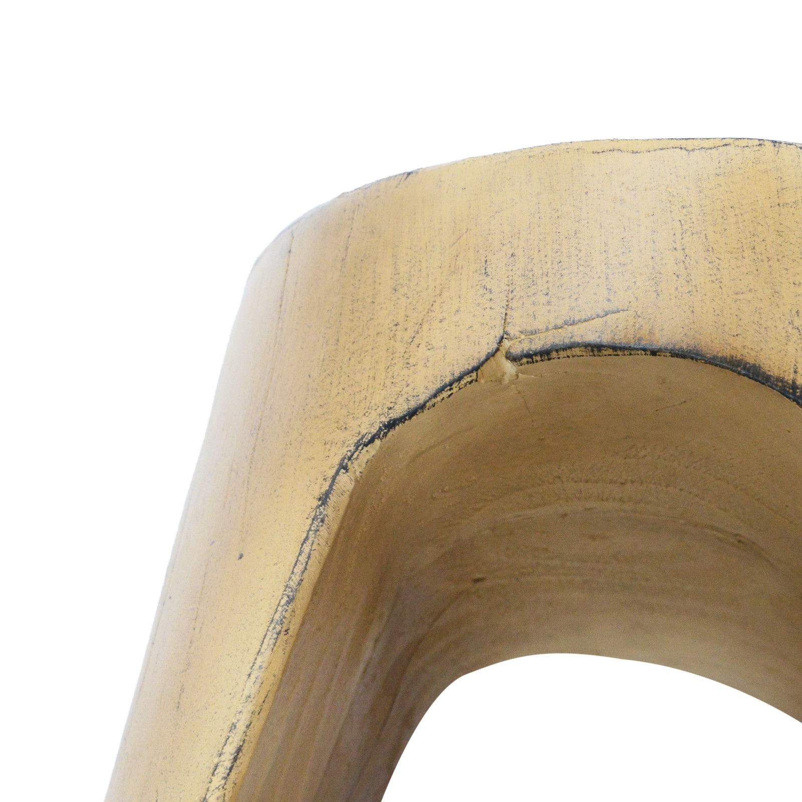 MGO -Hollow Side Table, Wood-like texture, Natural Color