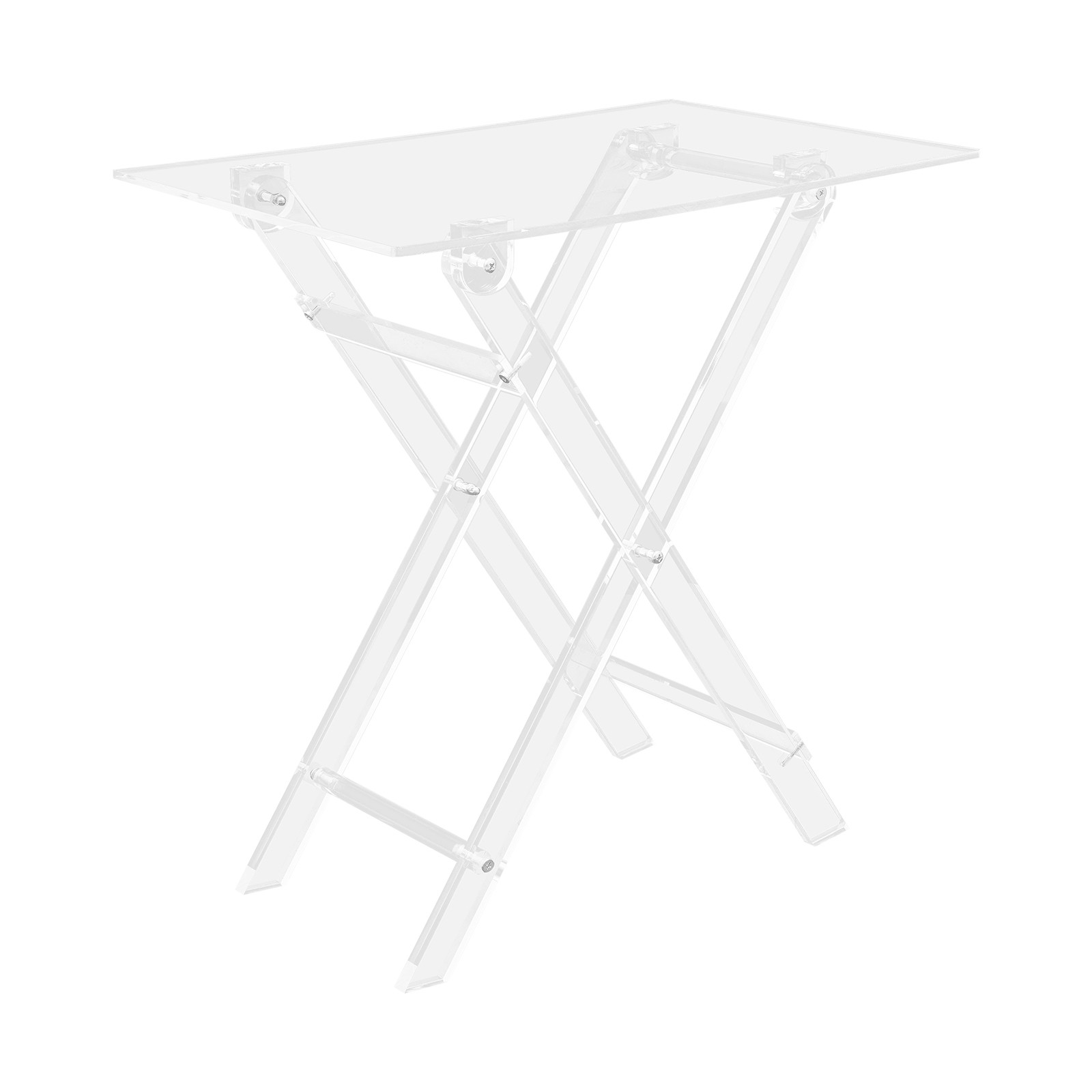 Foldable TV Dinner Table, Folding Bed Desk 19.29*14.57*5.51in Space Saving