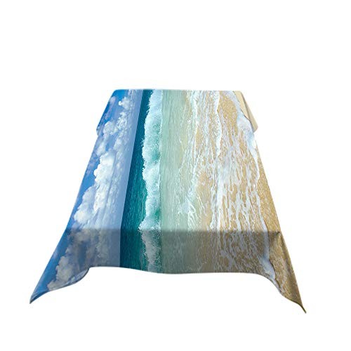 Seascape Table Cloths Rectangle Ocean Beach Clouds Coast Sky Nature Wave