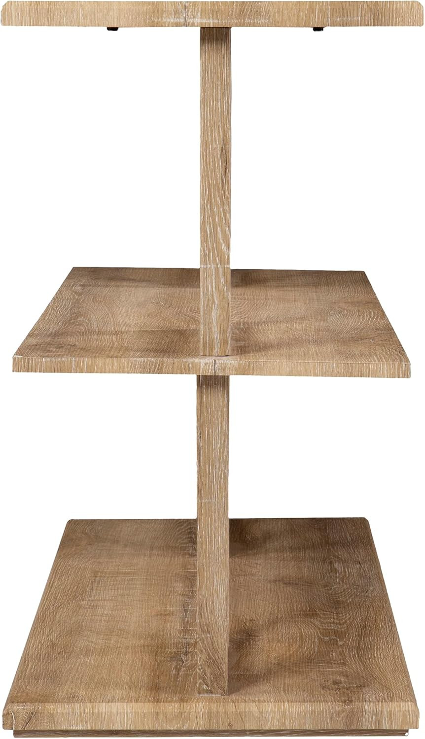 Markworth 42″ Natural Wood Geometric Console Table by