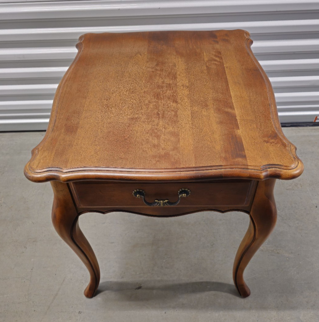 Ethan Allen Country French Lamp Table, Item #26-8303 in #236 Fruitwood Finish A