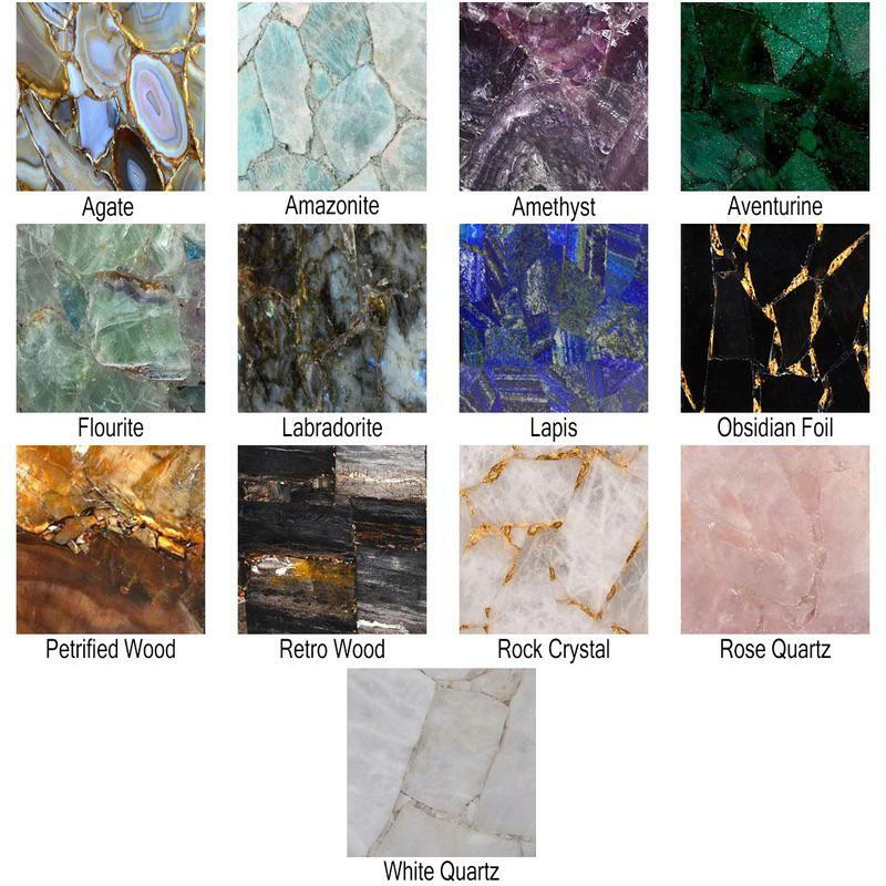 48″ x 24″ Labradorite Stones Table Top Counter Top Handmade Home Decor